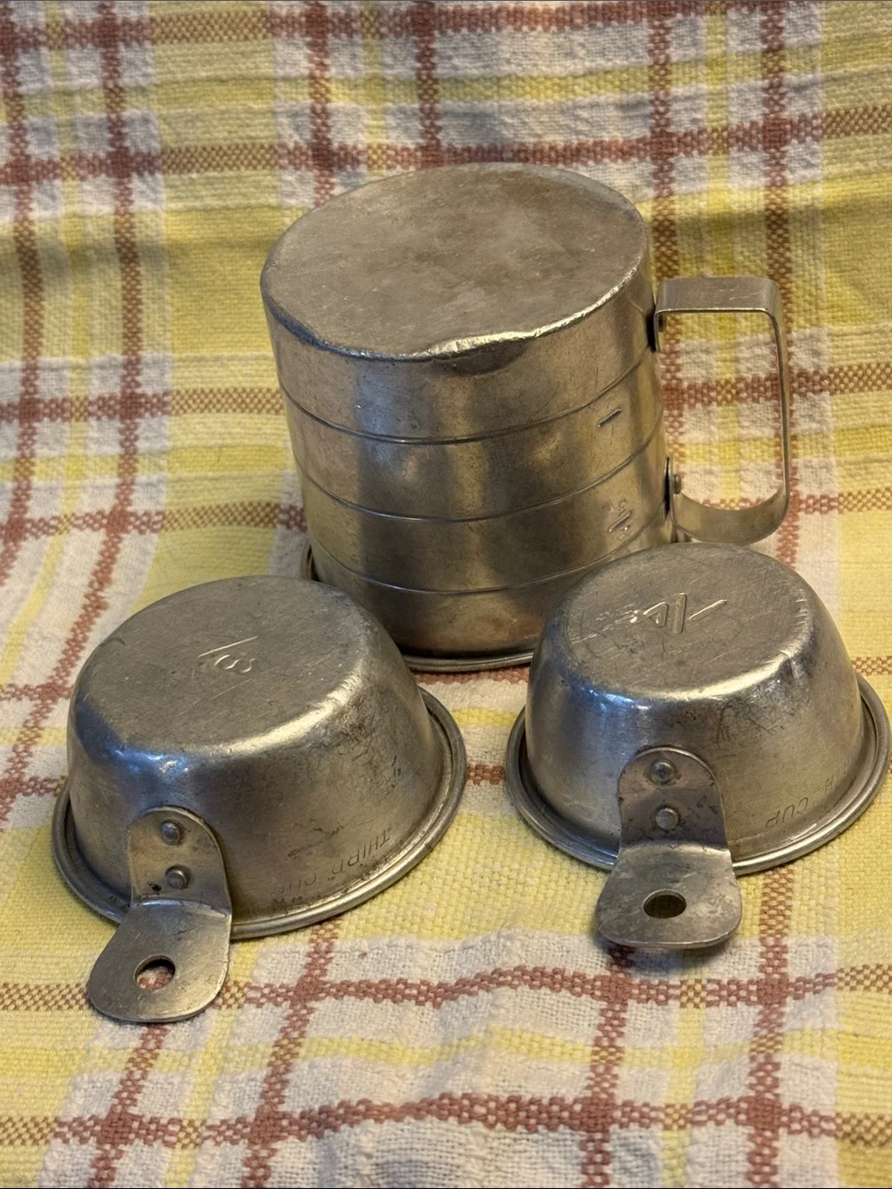 Vintage Metal Measuring Cups